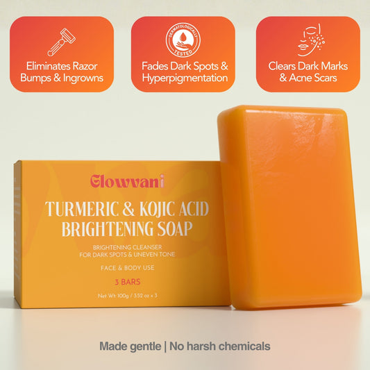 Turmeric & Kojic acid brightening soap for dark spots and hyperpigmentation