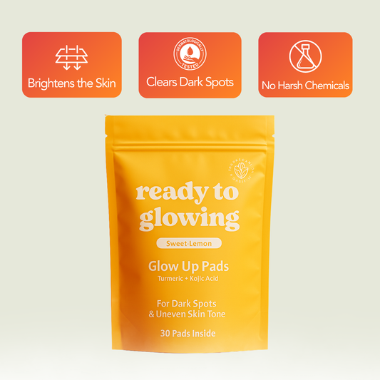 Turmeric and kojic acid pads for dark spots and hyperpigmentation